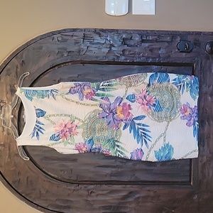 Jennifer Lopez, floral, fitted dress size small